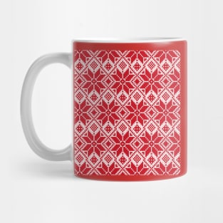 White-red-white Belarus ornament Mug